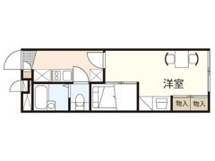 レオパレスマリーンコーポ船越南の間取り画像