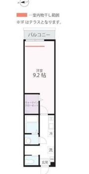 ハーミットクラブハウス横浜桜木町南の間取り画像