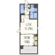 ラルシェパルク新大阪の間取り画像