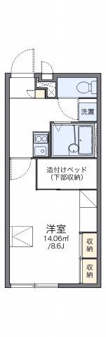 レオパレスフォンテーヌAの間取り画像