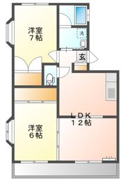 フローラルハイツの間取り画像