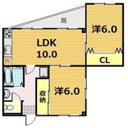 第44長栄ロイヤルコーポ瀬田の間取り画像