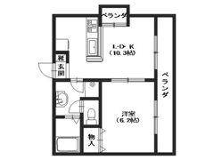 ハイネ長束NO，2の間取り画像