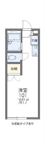 レオパレス高雄の間取り画像