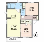 ソレアードBの間取り画像