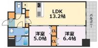 アーバネックス南新町の間取り画像
