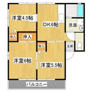 つくばルミエールF棟の間取り画像
