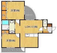 アーバンコート若園の間取り画像