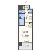 プレサンス南森町駅前の間取り画像