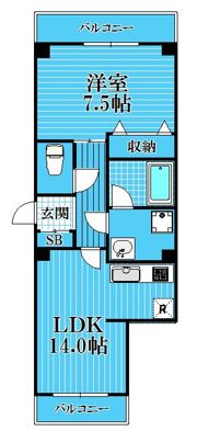 ノースヒルズ仲町台の間取り画像