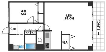 ドルミ灘C棟の間取り画像