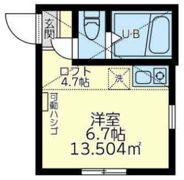 ユナイト岸谷エトピリカの間取り画像