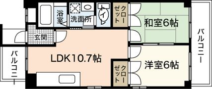 フリーダム舟入本町の間取り画像
