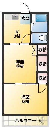 第一丸太コーポの間取り画像