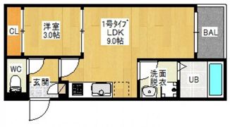 REGALEST 奥田の間取り画像