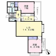 サンロード下馬の間取り画像