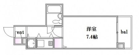 朝日プラザ横川駅前の間取り画像