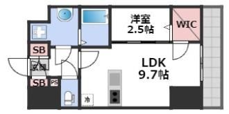 AFFLUENCE難波EASTの間取り画像