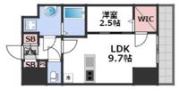 AFFLUENCE難波EASTの間取り画像