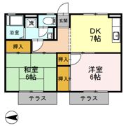 ラインハイツの間取り画像
