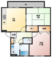 セジュールナガイの間取り画像