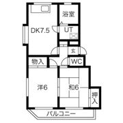 第2中尾ハイツの間取り画像