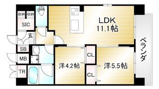 LiveCasa千本今出川の間取り画像