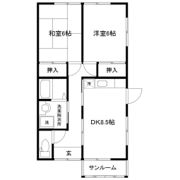 モリヤハイツの間取り画像