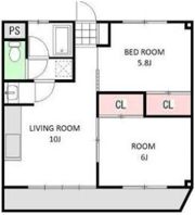 マルショーマンション B棟の間取り画像