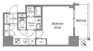 GENOVIA神戸湊川公園の間取り画像