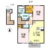 D-room二口の間取り画像