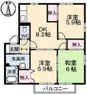 フォーブル戸坂 A棟の間取り画像