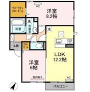 サントーク東原 F棟の間取り画像