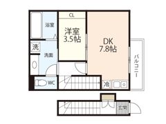 Fair court安東 No．1の間取り画像