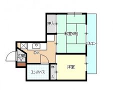 ハイネス江波の間取り画像