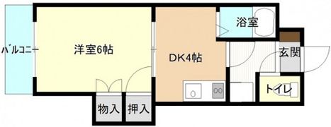 パル翠町(シングル)の間取り画像