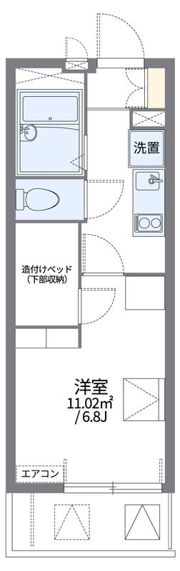 レオパレスふじの間取り画像