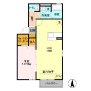 エクレール天神の間取り画像