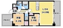 ウエリスアーバン守口の間取り画像