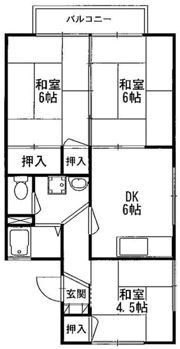 セジュール東浄の間取り画像