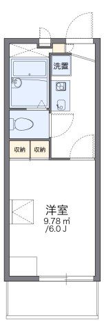 レオパレスリバーサイドウエストの間取り画像