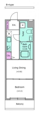 コルティーレ上北沢の間取り画像