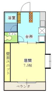 エムハイツの間取り画像