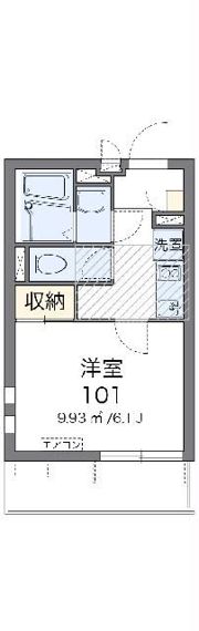 クレイノCOLZAの間取り画像