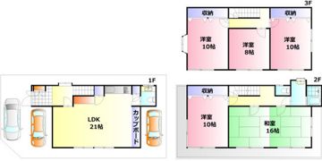 己斐上3丁目戸建の間取り画像