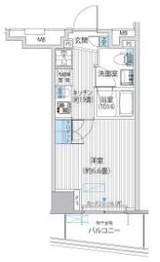 コスモグランス南品川の間取り画像