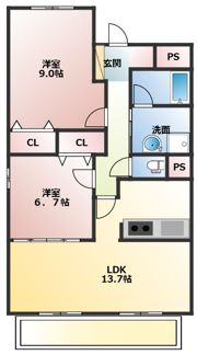 パークサイド高井の間取り画像