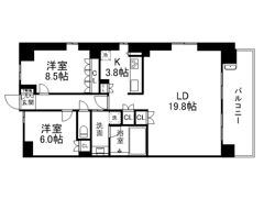 サンメゾン神戸新長田の間取り画像