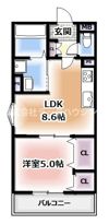 ピレーネ明和の間取り画像