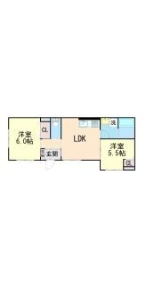 skye松浜町の間取り画像